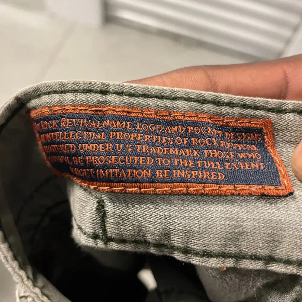 Y2K rock revival cargo shorts 34